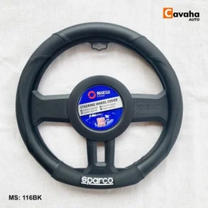 Genuine Sparco Steering Wheel Cover – 116 BK