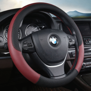 High Quality PU Leather Car Steering Wheel Cover B02